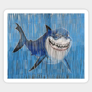 Blue Shark Sticker